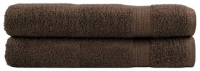 vidaXL Πετσέτες Σάουνας Premium SOLUND 2 τεμ. Καφέ 80x200 εκ. 600 γρ./μ²