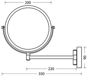 Καθρέπτης Eurorama Standard Hotelia