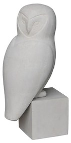 WISE OWL DECO ΚΟΥΚΟΥΒΑΓΙΑ ΤΕΧΝΗΤΗ ΠΕΤΡΑ ΜΠΕΖ 27x24xH67cm - 029265