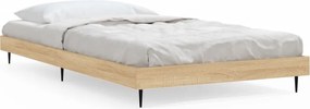 vidaXL Πλαίσιο Κρεβατιού Χωρ. Στρώμα Sonoma Δρυς 100x200εκ Επ. Ξύλο