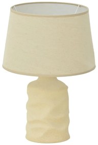 Επιτραπέζιο φωτιστικό Wabbi Inart Ε27 κεραμικό σε μπεζ απόχρωση Φ28x41εκ