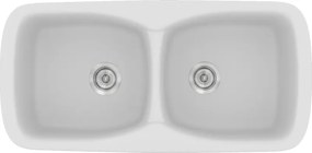 Sanitec Classic 319 (93×51) - Γρανιτένιος νεροχύτης - White