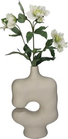 Βάζο ArteLibre Ακανόνιστο Ιβουάρ Polyresin 19x8.8x29.5cm