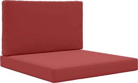 vidaXL Μαξιλάρι Καναπέ Εξωτερικού Χώρου 2 pcs Μπορντό Πολυεστέρας