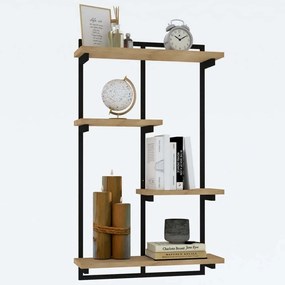 Ραφιέρα Τοίχου Dodo 495SSE1108 70x15x120cm Oak