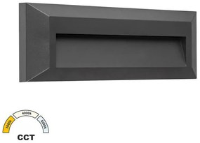Adeleq Φωτιστικό LED PC Επίτοιχο Εμμέσου Φωτισμού Ορθογώνιο 2W CCT IP65 Γραφίτης 3-97518