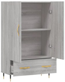 vidaXL Ντουλάπα Γκρι Sonoma 69,5 x 31 x 115 εκ. από Επεξεργασμένο Ξύλο