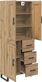 vidaXL Highboard Artisan Oak 69,5 x 34 x 180 εκ. Επεξεργασμένο ξύλο
