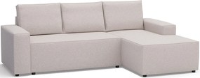 Γωνιακός καναπές Nilla-Ekrou-Δεξιά - 258.00Χ159.00Χ92.00cm