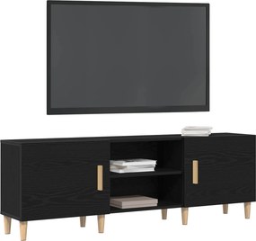 vidaXL Ντουλάπι TV 150 x 30 x 50 εκ Μαύρη Οξυά Επεξεργασμένο Ξύλο