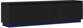 vidaXL Ντουλάπι TV Μαύρη Οξυά 180 x 38 x 49 εκ Επεξεργασμένο ξύλο