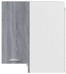 vidaXL Ντουλάπι Κρεμαστό Γωνιακό Lyon Γκρι Sonoma 57x57x60εκ.