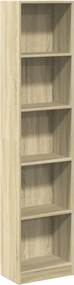 vidaXL Βιβλιοθήκη Sonoma Δρυς 40x24x176 εκ. από Επεξεργασμένο Ξύλο