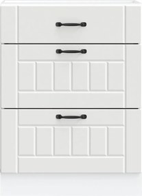 vidaXL ντουλάπι βάσης κουζίνας Lucca Λευκό κατασκευασμένο ξύλο