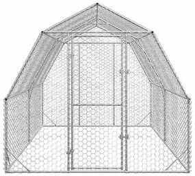 vidaXL Chicken Run 2,5x4x2,25 m Γαλβανισμένος χάλυβας