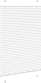 vidaXL Πλισέ περσίδα Λευκό 85x150 cm Πλάτος υφάσματος 84,4 cm