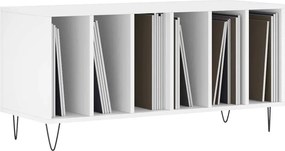 vidaXL Έπιπλο Δίσκων Λευκό 100 x 38 x 48 εκ. από Επεξεργασμένο Ξύλο