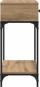 vidaXL Τραπέζι κονσόλας artisan δρυς 75 x 34,5 x 75 εκ
