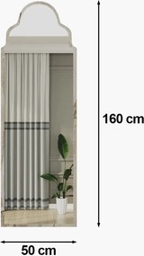 Καθρέπτης Τοίχου Μάρμαρο Εφέσου SAHMARAN 50x2,2x160