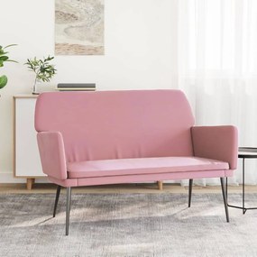 vidaXL Πάγκος Ροζ 108 x 79 x 79 εκ. Βελούδινος