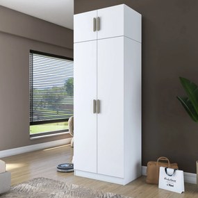 Ντουλάπα Λευκό BRISUTE 90x57.5x255