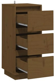 vidaXL Συρταριέρες 2 τεμ. Καφέ Μελί 32x34x75 εκ. από Μασίφ Ξύλο Πεύκου
