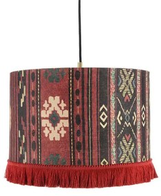 Φωτιστικό Οροφής Heritage CL50374 ø35x22 Red-Multi MindTheGap Μέταλλο,Ύφασμα