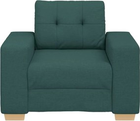 vidaXL Πολυθρόνα-Καναπέ Σκούρο Πράσινο 100x78x80 εκ. Ύφασμα