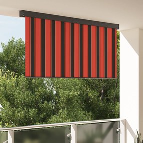 vidaXL Εξωτερικό ρολό Ριγέ πορτοκαλί και καφέ 200 x 250 εκ. ύφασμα