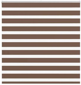 vidaXL Ζέβρα τυφλή Καφέ Πλάτος υφάσματος 140,9 εκ. Πολυεστέρας