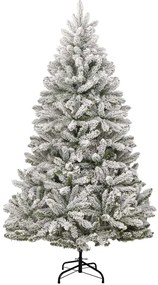 vidaXL Τεχνητό Χριστουγεννιάτικο Δέντρο Πράσινο και Λευκό 300 cm