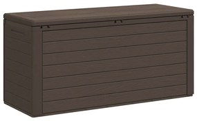 vidaXL Μπαούλο Αποθήκευσης Κήπου Καφέ 116 x 44 x 55 εκ.