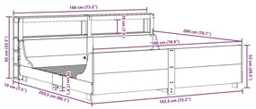 ΣΚΕΛΕΤΟΣ ΚΡΕΒ. ΧΩΡΙΣ ΣΤΡΩΜΑ ΚΑΦΕ ΚΕΡΙΟΥ 180X200 ΕΚ ΜΑΣΙΦ ΠΕΥΚΟ 3306452