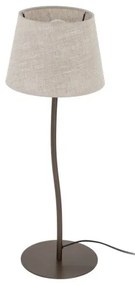 Επιτραπέζιο Φωτιστικό 1xE27 Ύφασμα Nicola TK Lighting-16027-Καφέ 16027
