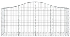vidaXL Συρματοκιβώτια Τοξωτά 50 τεμ. 200x50x80/100 εκ. Γαλβαν. Ατσάλι