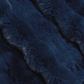 vidaXL Ψεύτικη κουβέρτα από κουνέλι 4 pcs Θαλασσί Μπλε 150 x 220 cm