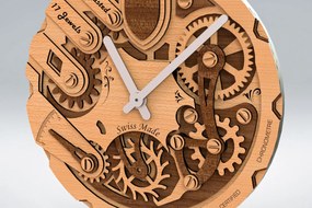 Σετ των 2 Intra απο ξύλο plywood 3mm-4mm πάχος - Αρχεία ρολογιού για κόφτες λέιζερ Δίασταση 20x20 cm INTRAFABR-79580256