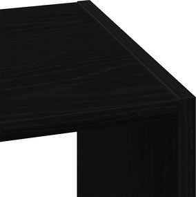 vidaXL Βιβλιοθήκη στοιβαζόμενη Μαύρη δρυς 30x30x80 cm