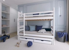 CEZAR 80x160 white bunk bed Lano Furniture