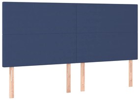 ΚΡΕΒΑΤΙ BOXSPRING ΜΕ ΣΤΡΩΜΑ ΜΠΛΕ 160X200 ΕΚ. ΥΦΑΣΜΑΤΙΝΟ 3131287