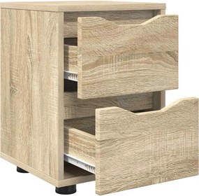 vidaXL Κομοδίνα 2 pcs Δρύς Sonoma 30,5 x 30 x 43 εκ Επεξεργασμένο ξύλο