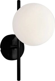 Απλίκα Τοίχου Viokef Floris Black 4260100