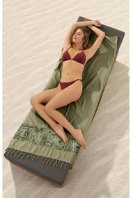 Πετσέτα Θαλάσσης Pestemal 16 Khaki Guy Laroche Θαλάσσης 100% Cotton