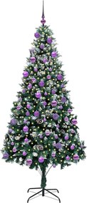 vidaXL Τεχνητό Χριστουγεννιάτικο Δέντρο με 300 LED Πράσινο 210 cm