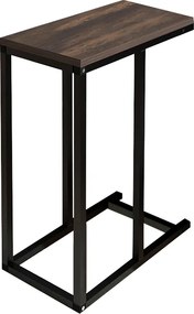 Τραπεζάκι βοηθητικό Agiro Megapap χρώμα rustic καρυδί 45,7x25,5x62,9εκ.