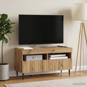 vidaXL Ντουλάπα LED Τηλεόρασης Artisan Δρυς Επεξεργασμένο Ξύλο