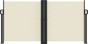 vidaXL Σκίαστρο Πλαϊνό Συρόμενο Κρεμ 120 x 600 εκ.