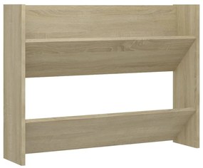 vidaXL Παπουτσοθήκες 2 τεμ. Sonoma Δρυς 80 x 18 x 60 εκ. Μοριοσανίδα