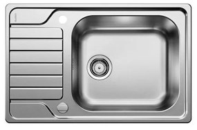 Blanco Dinas XL 6 S Compact Stainless Steel Brushed Finish Ανοξείδωτος Ενθετος Νεροχύτης 78x50cm