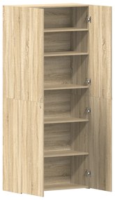 vidaXL Ντουλάπα Παπουτσιών Σονόμα 80x35,5x180 εκ Επεξεργασμένο Ξύλο